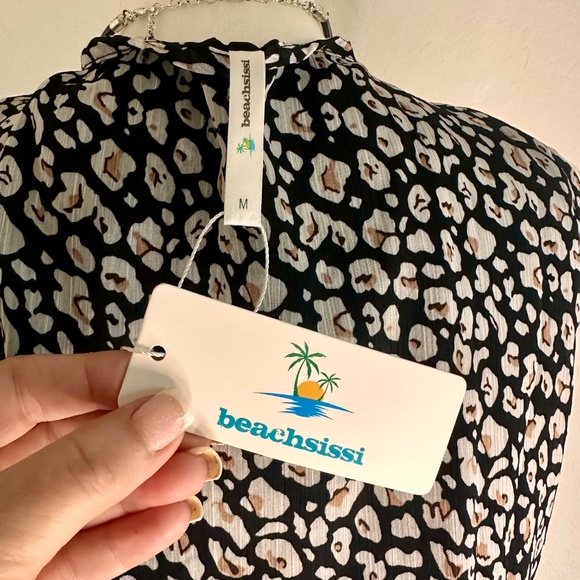 Beachsissi, Boho Sleeveless Chiffon Maxi Dress, Size M - Picture 6 of 14